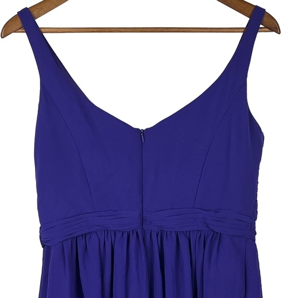 DAVID'S BRIDAL CHIFFON/POLY SHORT BRIDESMAID PARTY DRESS - Picture 5 of 9